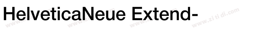 HelveticaNeue Extend字体转换